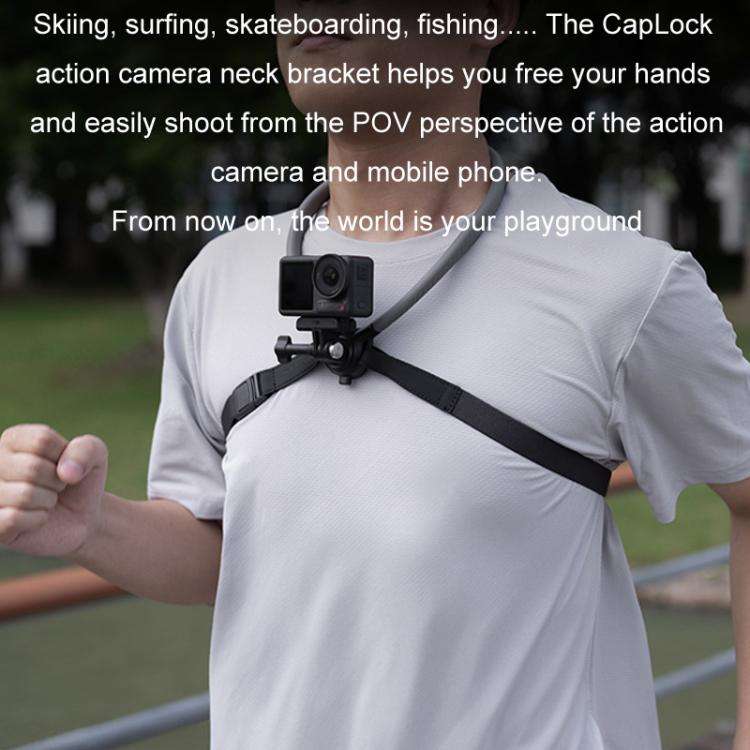 PGYTECH Sports Camera Neck Mount For Angled Shooting, Specifications: P-GM-153 Set