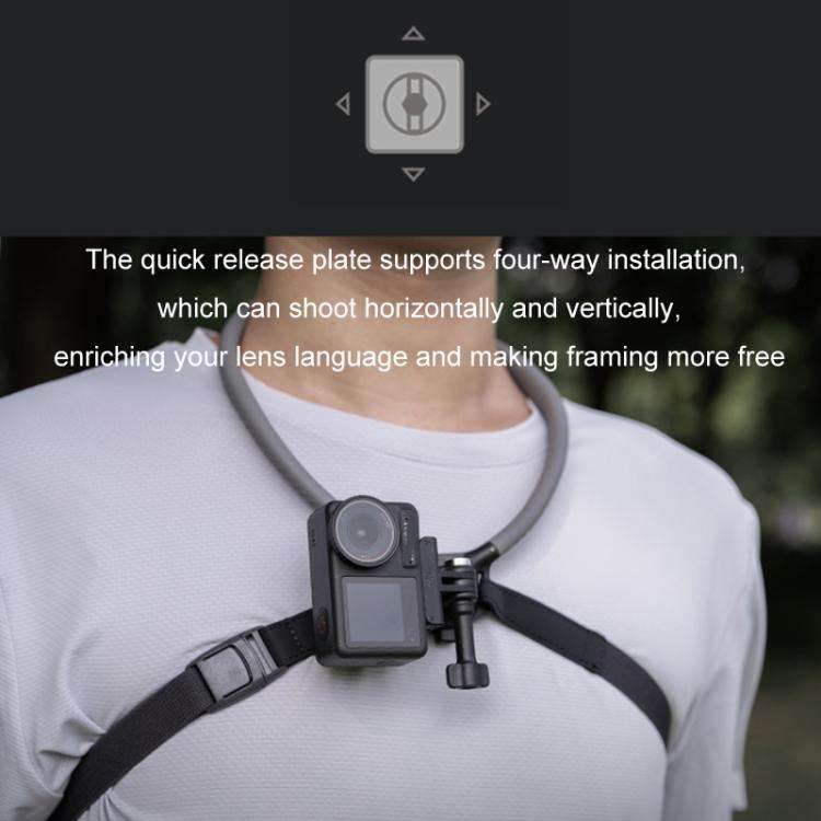 PGYTECH Sports Camera Neck Mount For Angled Shooting, Specifications: P-GM-153 Set