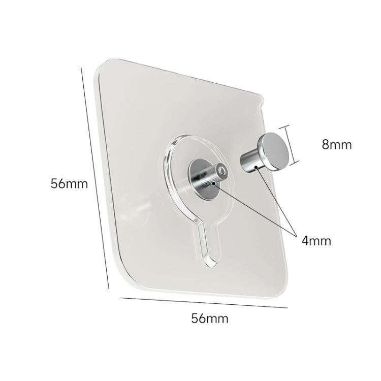 10pcs /Pack Transparent Seamless Strong Adhesive Hooks Nail Free Photo Frame Wall Hook 56x56mm