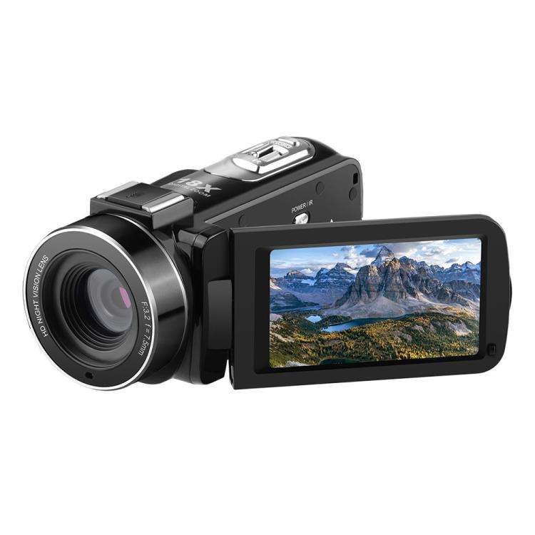 Ordro 1080P 30fps HD Night Vision Infrared Digital Camera(Black)