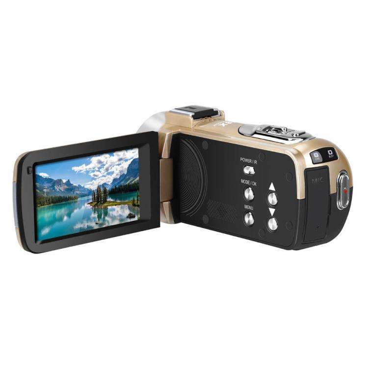 Ordro 1080P 30fps HD Night Vision Infrared Digital Camera(Gold)