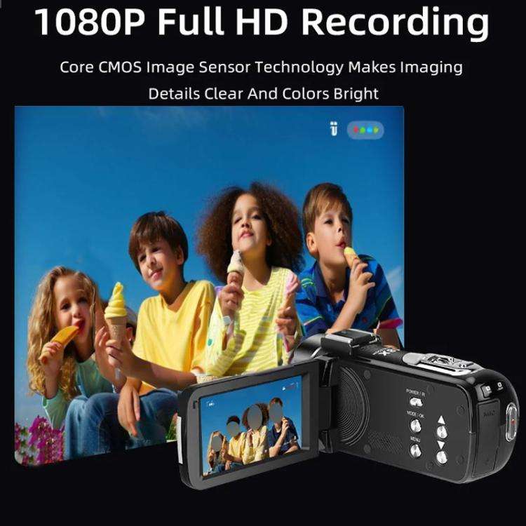 Ordro 1080P 30fps HD Night Vision Infrared Digital Camera(Gold)