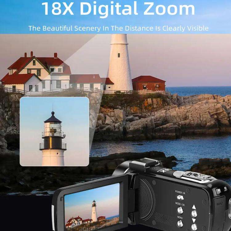 Ordro 1080P 30fps HD Night Vision Infrared Digital Camera(Black)