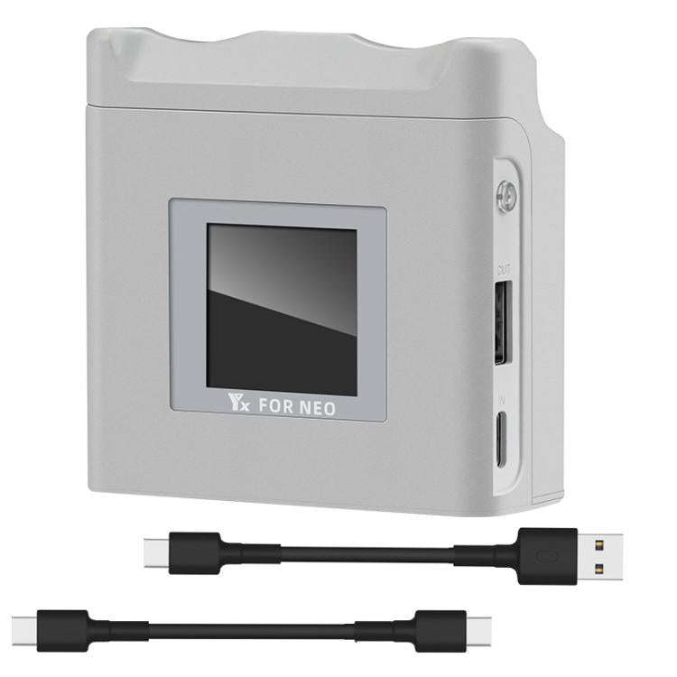 For DJI Neo Drone YX Color Screen Battery Charger Charge 2 Batteries(Gray)