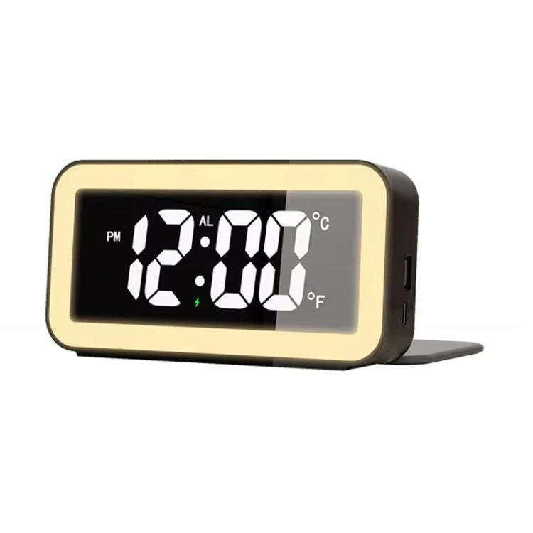 S281A LED Atmosphere Light Calendar / Temperature Display Clock With Wireless Charging Function(B...