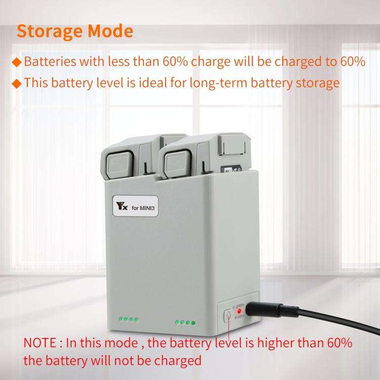 For DJI Mini 4 Pro / Mini 3 Pro / Mini 3 YX  Dual-Way Charger Battery Manager Without Plug