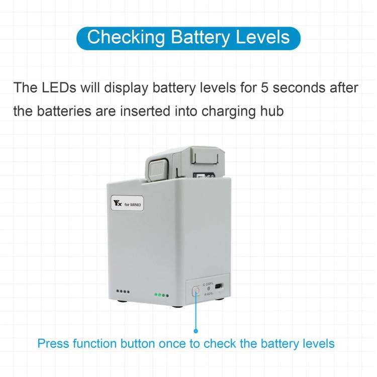 For DJI Mini 4 Pro / Mini 3 Pro / Mini 3 YX  Dual-Way Charger Battery Manager Without Plug