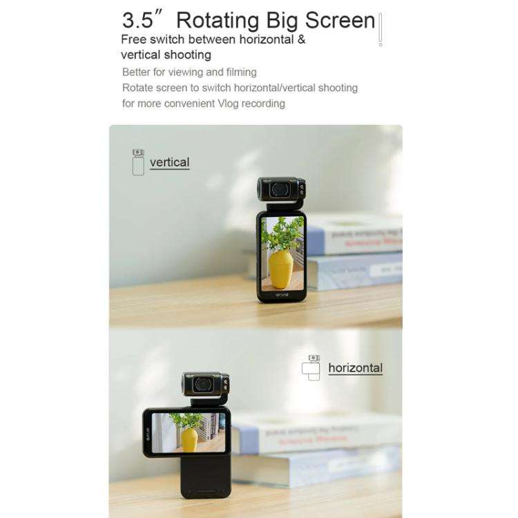 Ordro 3.5-Inch Large Screen 5K Video Recording Pocket Camera