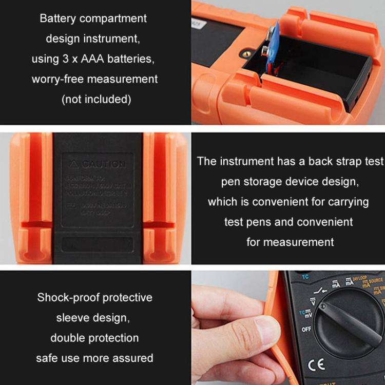 Victor Output Current Voltage Process Signal Source Multimeter, Model: VC71A
