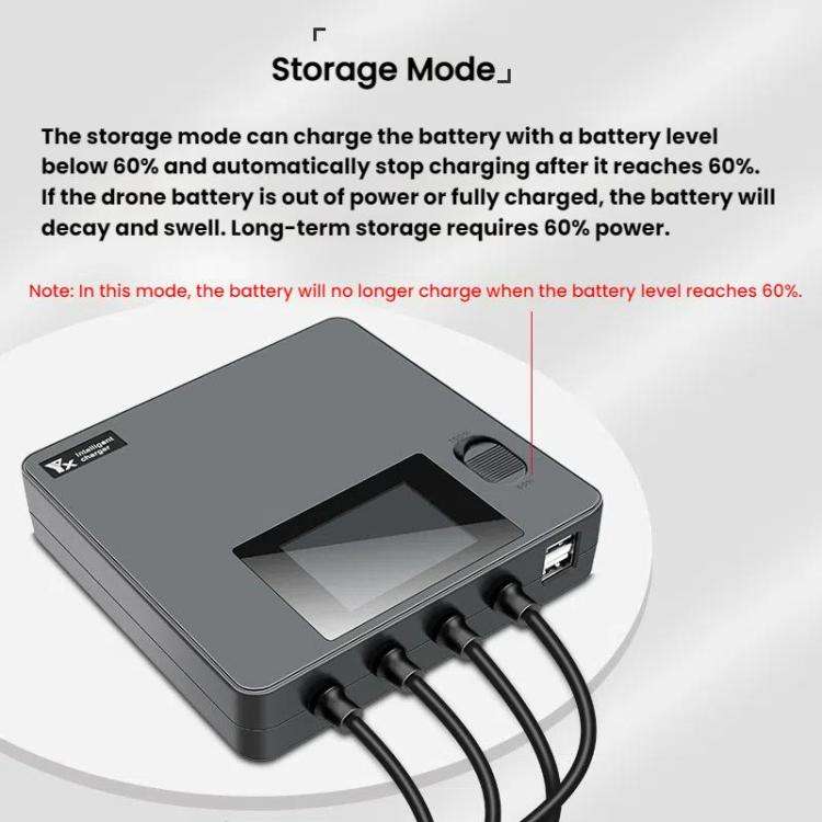For DJI Mini 4 Pro / Mini 3 Pro / Mini 3 Color Screen Digital Display Four-Way Charger Battery Ma...