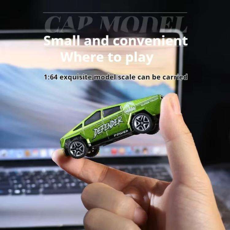 1:64 Mini Alloy 2.4Ghz Remote Control Car Children Rechargeable Model Car, Color: CO-5501E Green