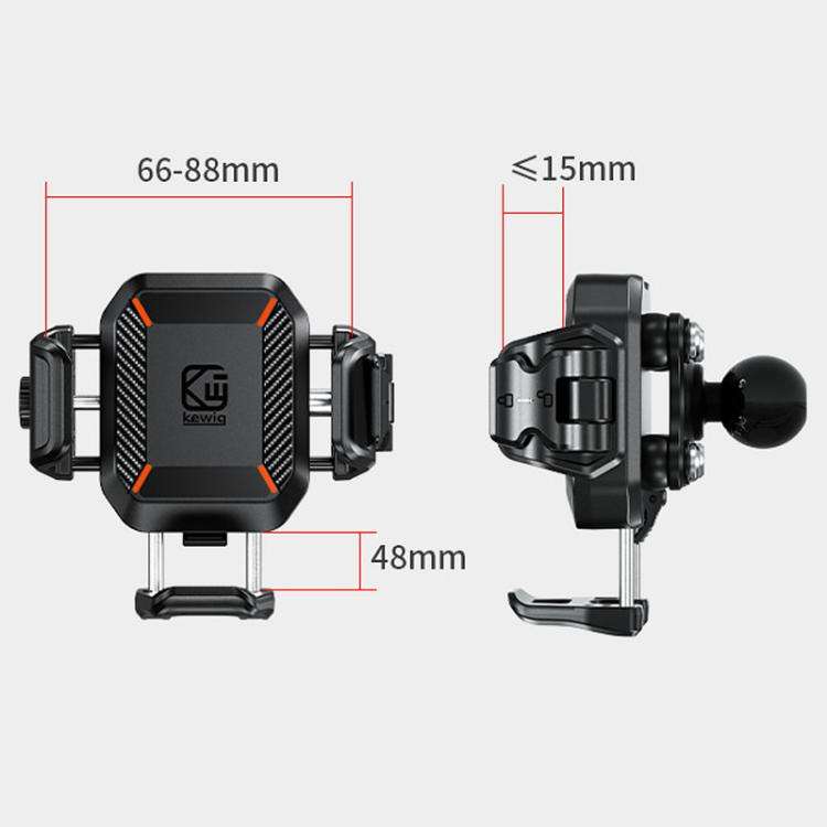 Kewig M33-C1 Outdoor Motorcycle Bike Riding Anti-Theft Shock Absorbing Cell Phone Holder(Standard...