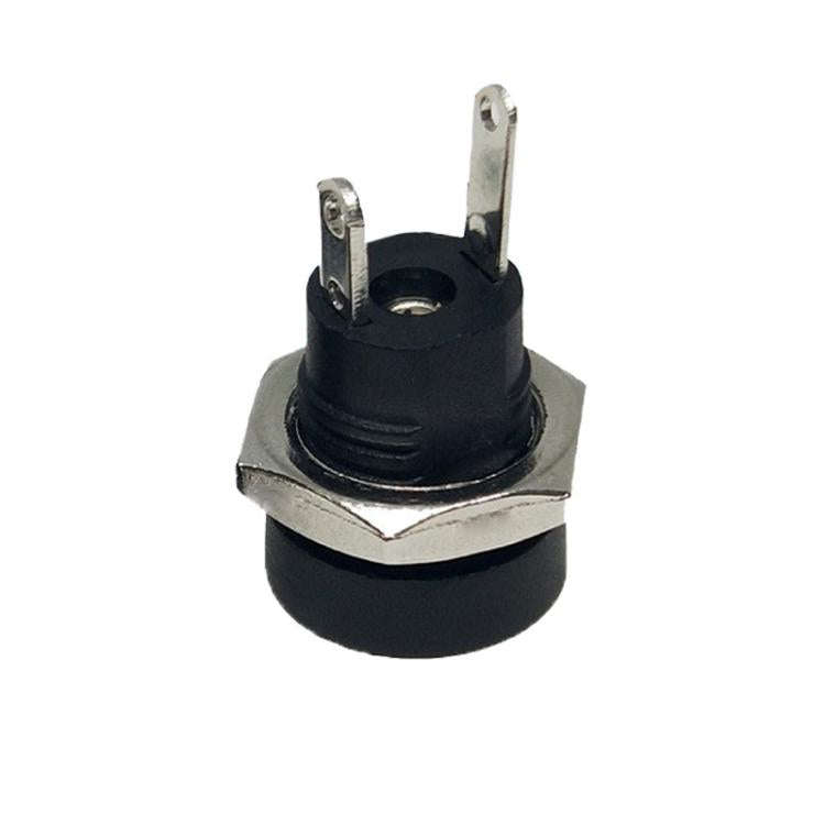 30pcs Electronic Equipment DC Female Power Socket With Nut, Needle Core: DC5.5x2.5MM