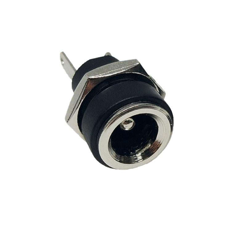 30pcs Electronic Equipment DC Female Power Socket With Nut, Needle Core: DC5.5x2.5MM
