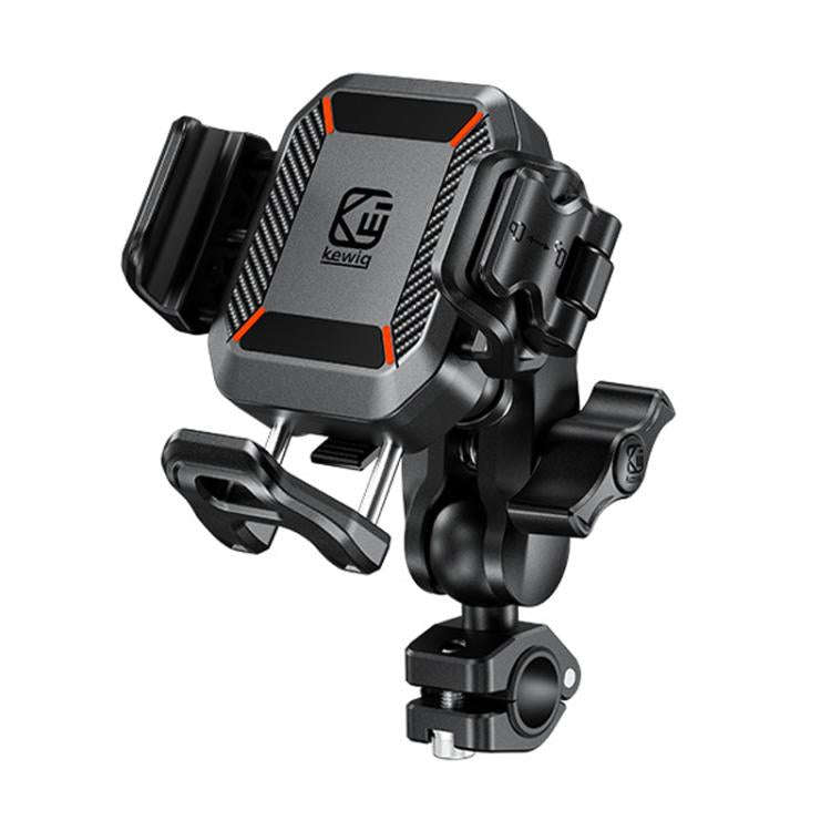 Kewig M33-C3 Outdoor Motorcycle Bike Riding Anti-Theft Shock Absorbing Cell Phone Holder(Rearview...