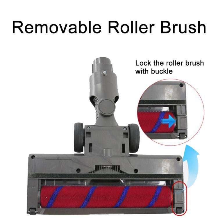 For Dyson V7 / V8 / V10 / V11 Vacuum Cleaner Floor Brush Head With LED Light 03B Roller Soft Velvet