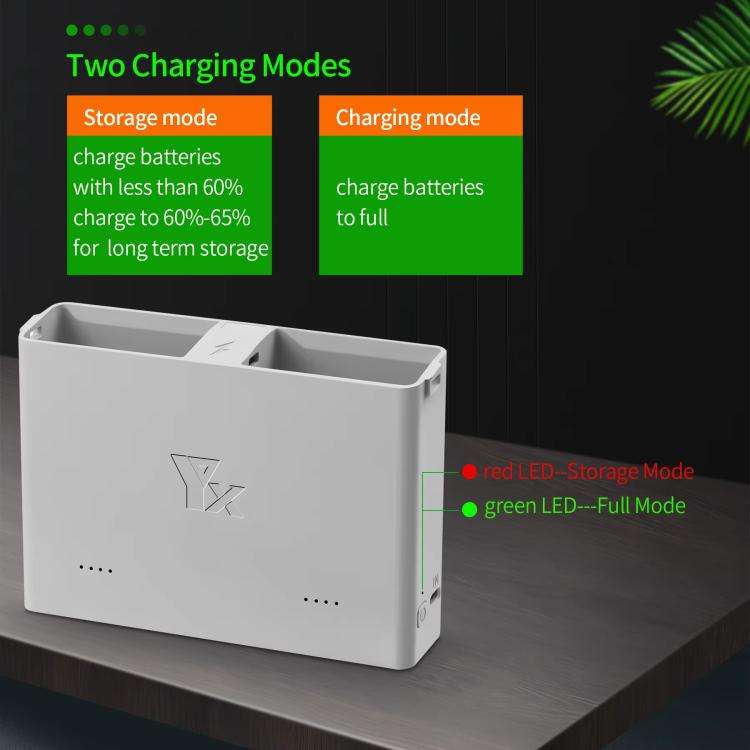 For DJI Mini 4 Pro / Mini 3 Pro / Mini 3 YX  Two-Way Charger Battery Manager(Silver)