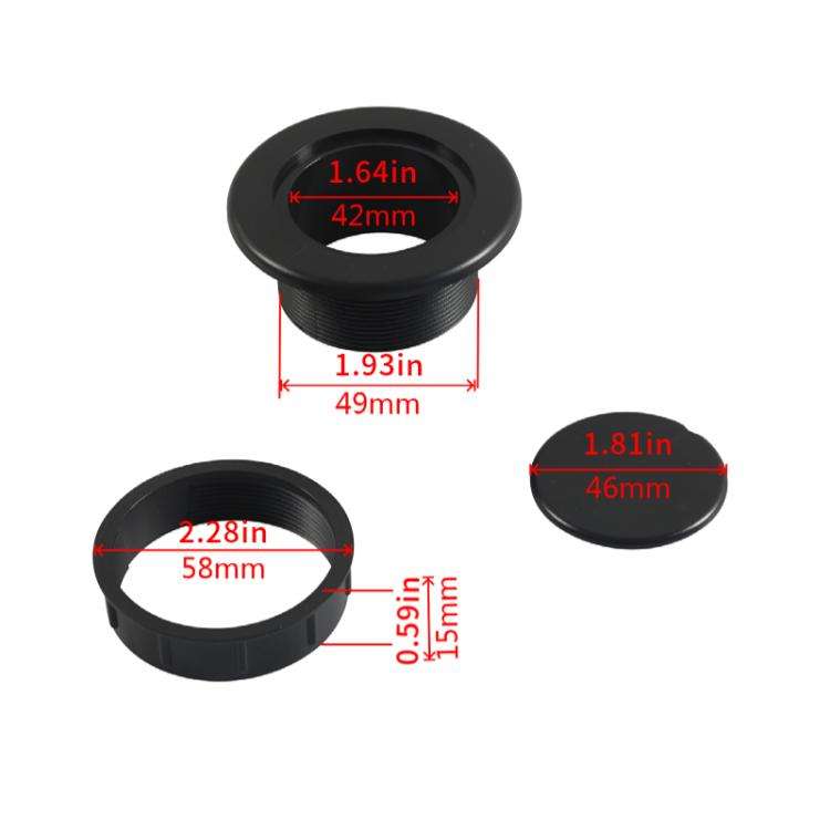 1.63 Inch RV Sunshade Eyelet Plug Cap(Black)