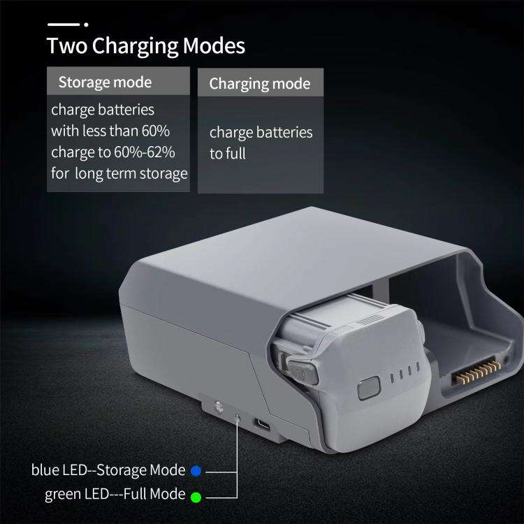 For DJI Air 3S /Air 3 YX Two-Way Charger Battery Manager(Light Gray)