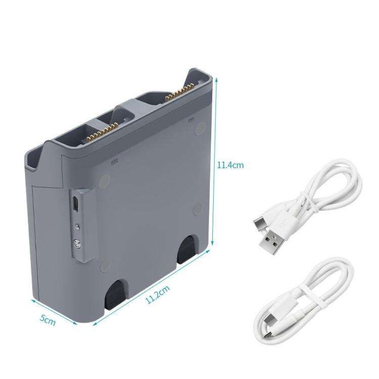 For DJI Air 3S /Air 3 YX Two-Way Charger Battery Manager(Light Gray)