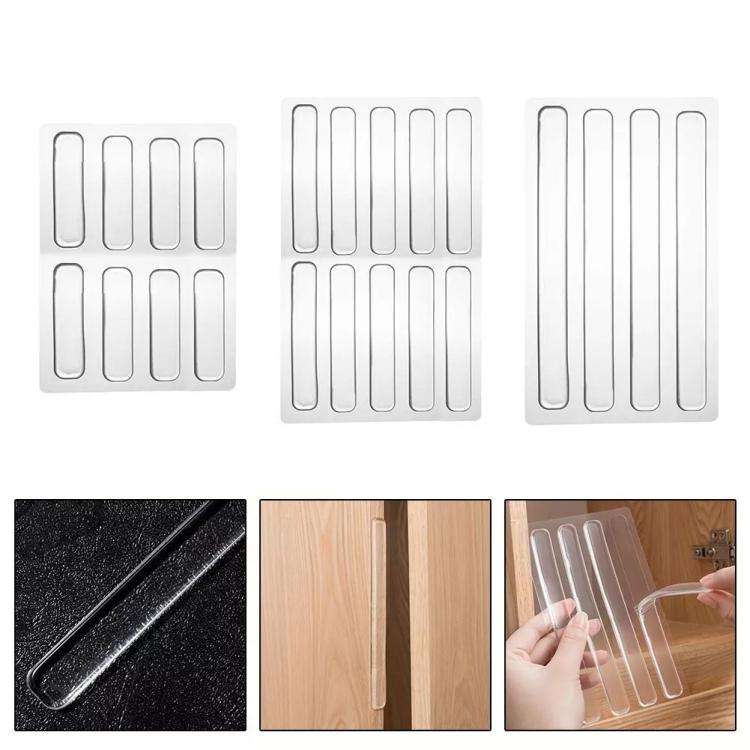 5sheets /Pack Transparent Invisible Anti-Collision Strip Self-Adhesive Pads For Cabinets Desk Cor...