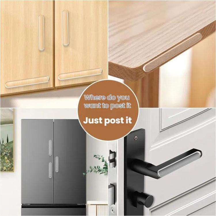 5sheets /Pack Transparent Invisible Anti-Collision Strip Self-Adhesive Pads For Cabinets Desk Cor...