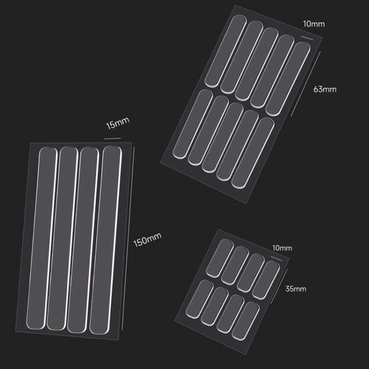 5sheets /Pack Transparent Invisible Anti-Collision Strip Self-Adhesive Pads For Cabinets Desk Cor...