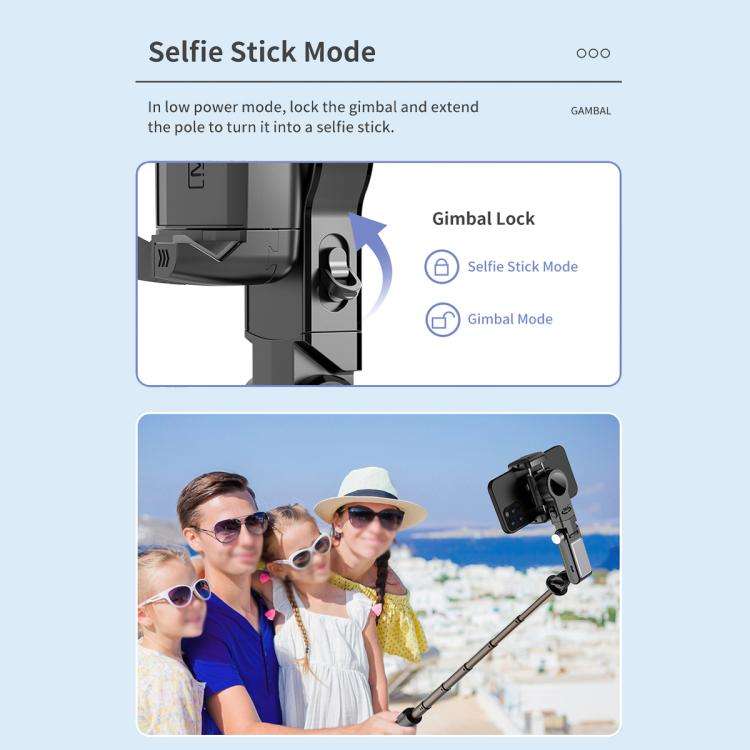 TokQi Q18 Desktop Wireless Remote Control Handheld Gimbal Stabilizer Fill Light Selfie Stick Trip...