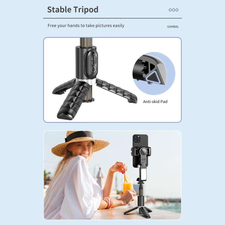 TokQi Q18 Desktop Wireless Remote Control Handheld Gimbal Stabilizer Fill Light Selfie Stick Trip...