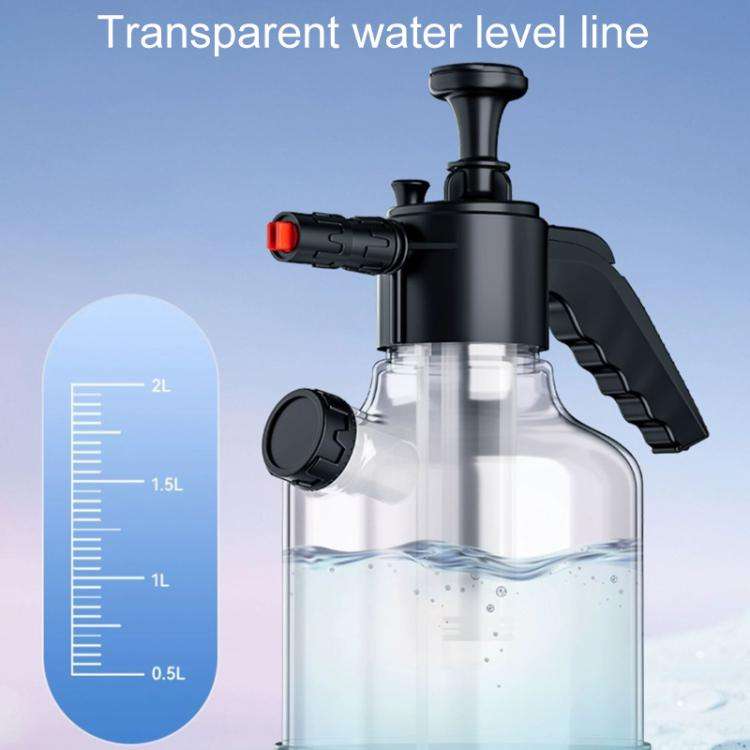 2L Handheld Home Car Wash Foam Sprayer High Pressure Side Opening PA Bottle