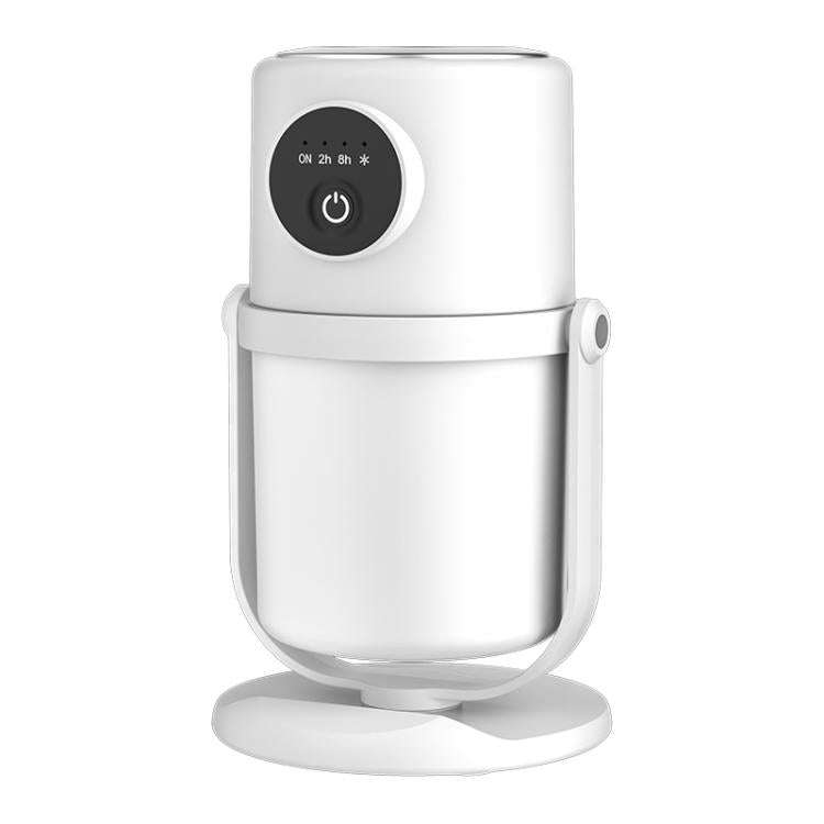 USB Intelligent Home Large Capacity Humidifier With Night Light Small Air Purifier, Color: White+...