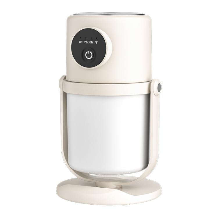 USB Intelligent Home Large Capacity Humidifier With Night Light Small Air Purifier, Color: Beige+...