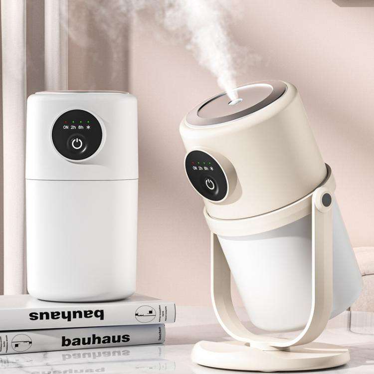 USB Intelligent Home Large Capacity Humidifier With Night Light Small Air Purifier, Color: White+...