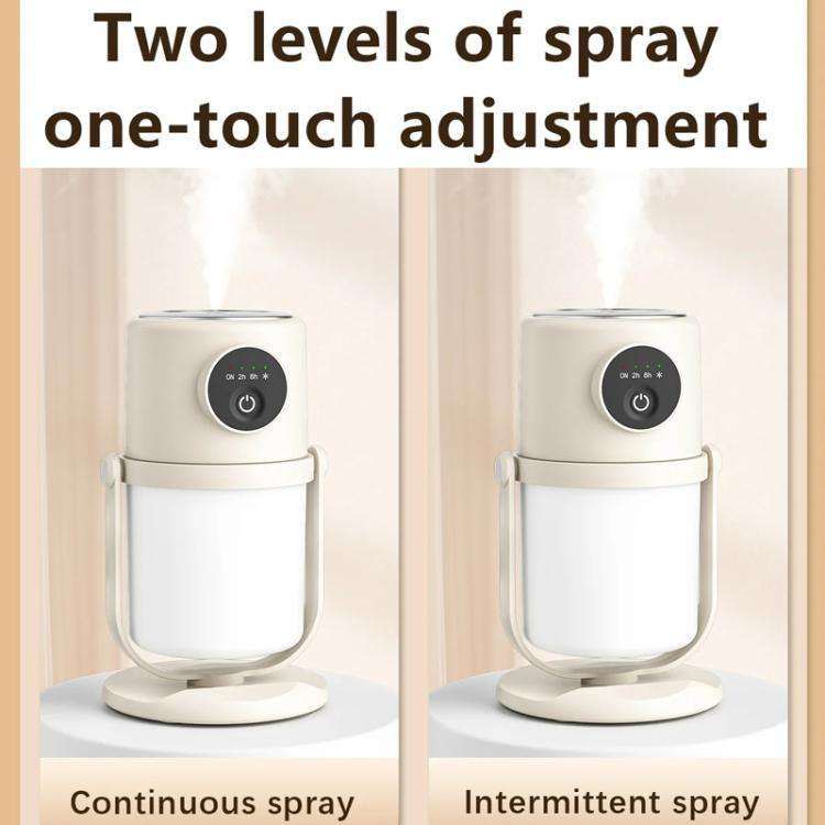 USB Intelligent Home Large Capacity Humidifier With Night Light Small Air Purifier, Color: White+...
