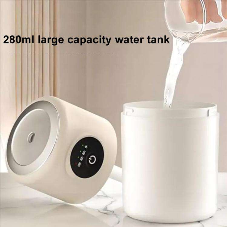 USB Intelligent Home Large Capacity Humidifier With Night Light Small Air Purifier, Color: White+...