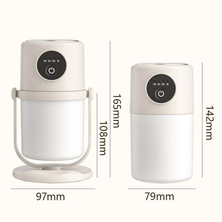 USB Intelligent Home Large Capacity Humidifier With Night Light Small Air Purifier, Color: White+...