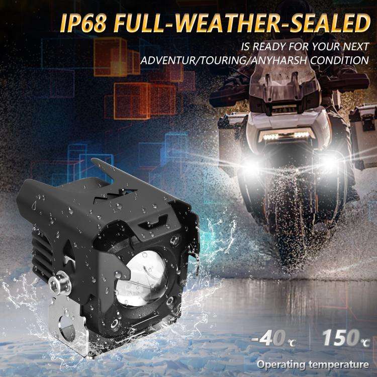 Motorcycle Spotlight Strobe 6 Modes With Control Cable Set(SK1 POR)