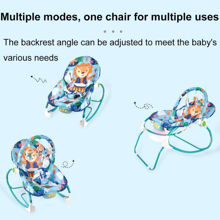 Multifunctional Music and Light Baby Recliner Baby Cartoon Rocking Chair Toy, Spec: 119-22B