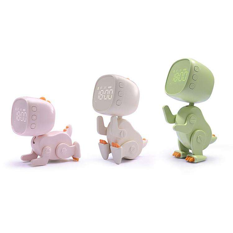 Cartoon Variety Dinosaur USB Charging LED Screen Timer Night Light Electronic Alarm Clock(Light Y...