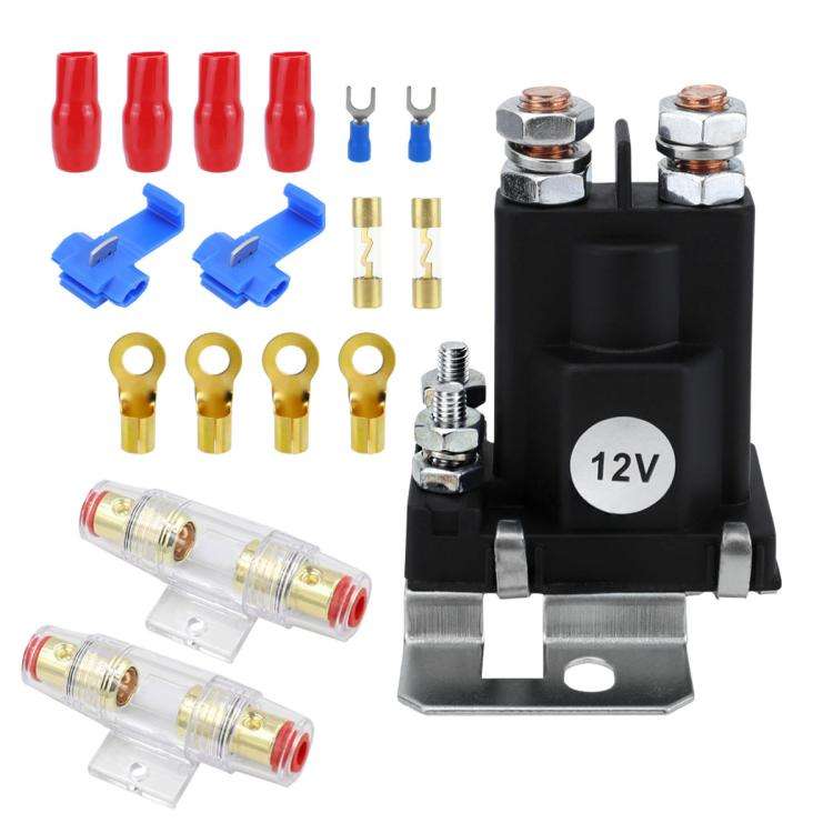 12V DC High Current Quick Start Relay For Cars And Yachts(With 30A Fuse Tube)