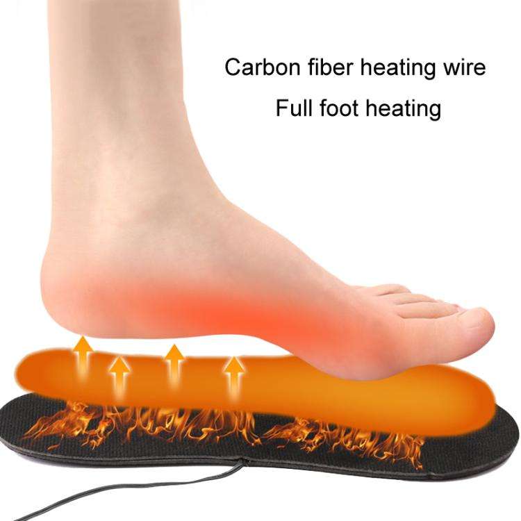 Strap Portable Men Women Cuttable Heating Insoles Washable Foot Warm EVA Electric Heated Shoes Pa...