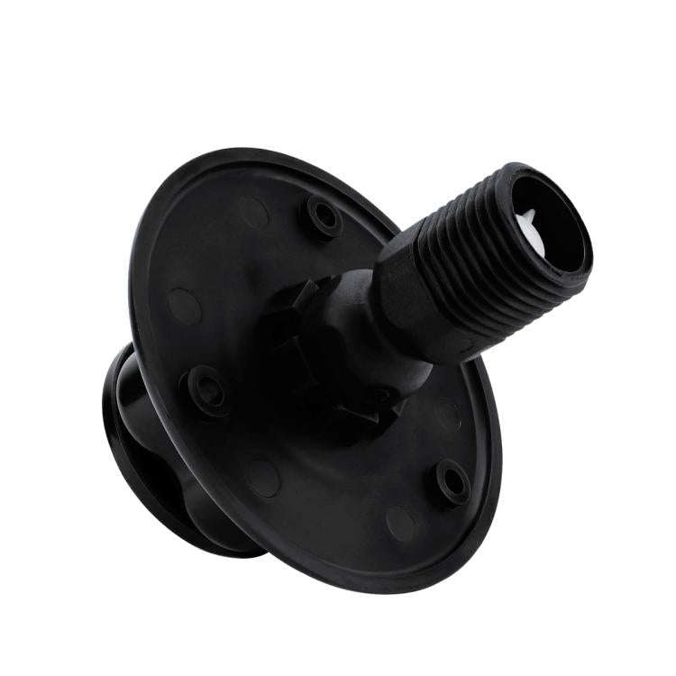 RV Ship Flange Threaded Leak-proof Water Inlet Connector Check Valve, Specifications: Black 2