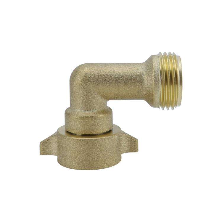 RV Ship Flange Threaded Leak-proof Water Inlet Connector Check Valve, Specifications: Black 3