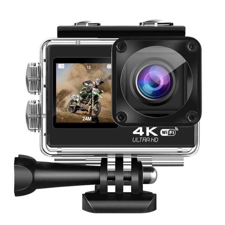 WIFI Wide-angle EIS Anti-shake Touch Color Dual-screen Remote Control Video Sports Camera(Q60TR)