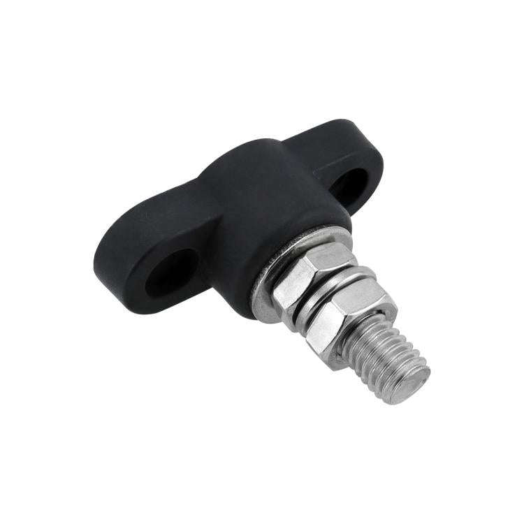 12V RV Yacht M10 Single Pole Battery Terminal, Color: Black