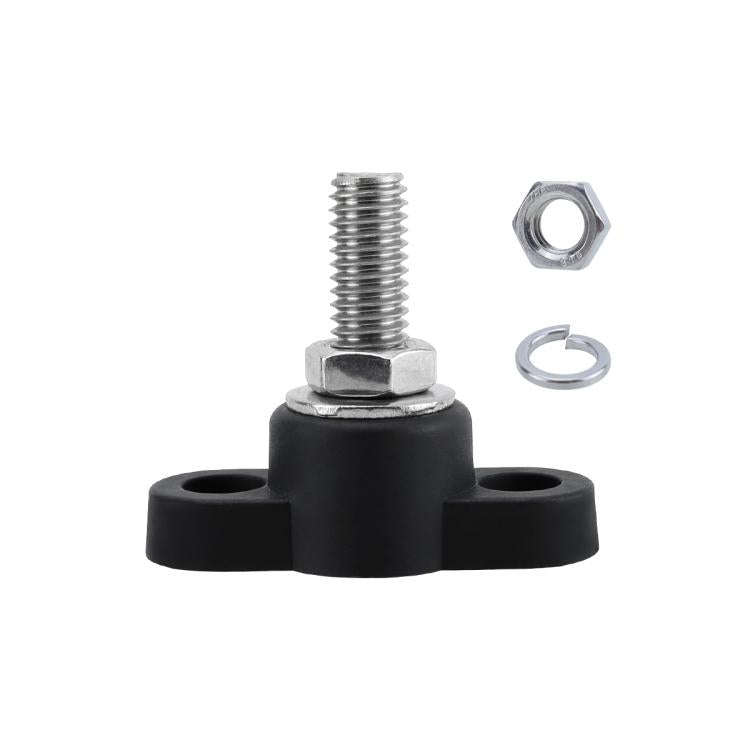 12V RV Yacht M10 Single Pole Battery Terminal, Color: Black