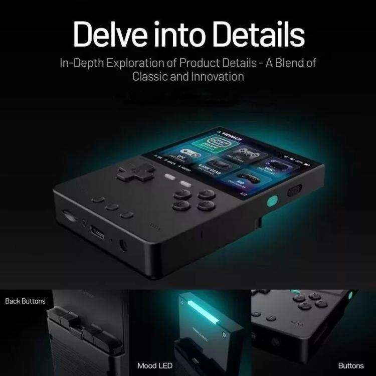 TRIMUI BRICK Open Source Pocket Console Portable Wireless Bluetooth HD Retro Arcade, Size: 256G(W...
