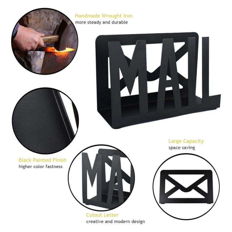 Home Office Metal Mail Envelope Sorting Desktop Organizer(YH008-1)