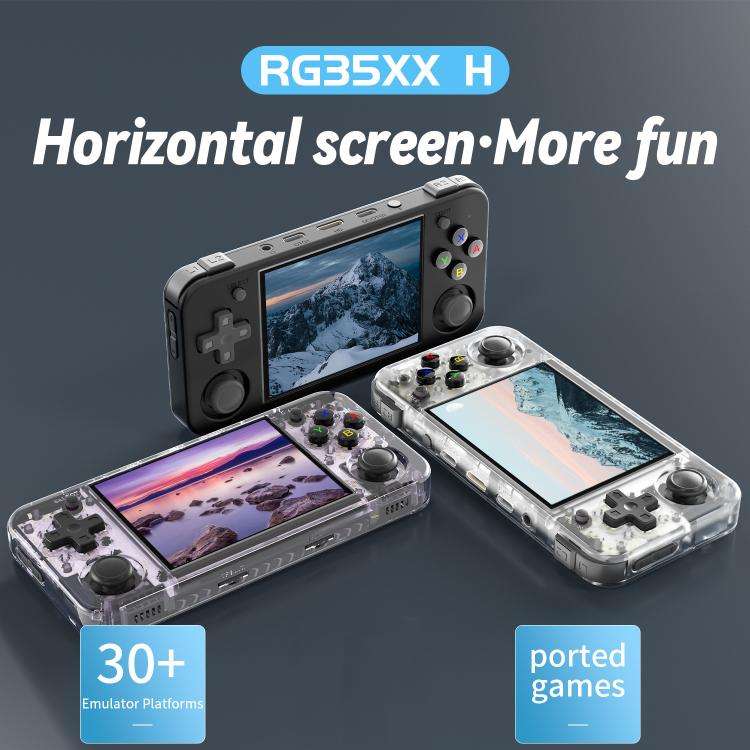 ANBERNIC RG35XXH Open Source Wireless Handheld Game Console, Memory: Standard 32G+256G(Transparen...