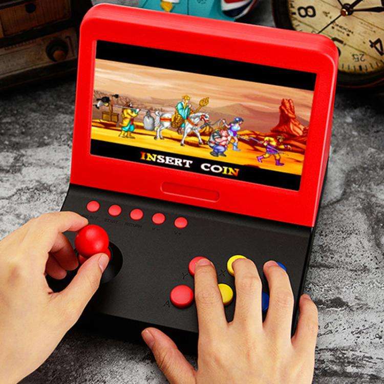 AMPOWN RETRO 7 inch Large Screen Handheld Console Rocker Game Player Open Source Retro Arcade, Wi...
